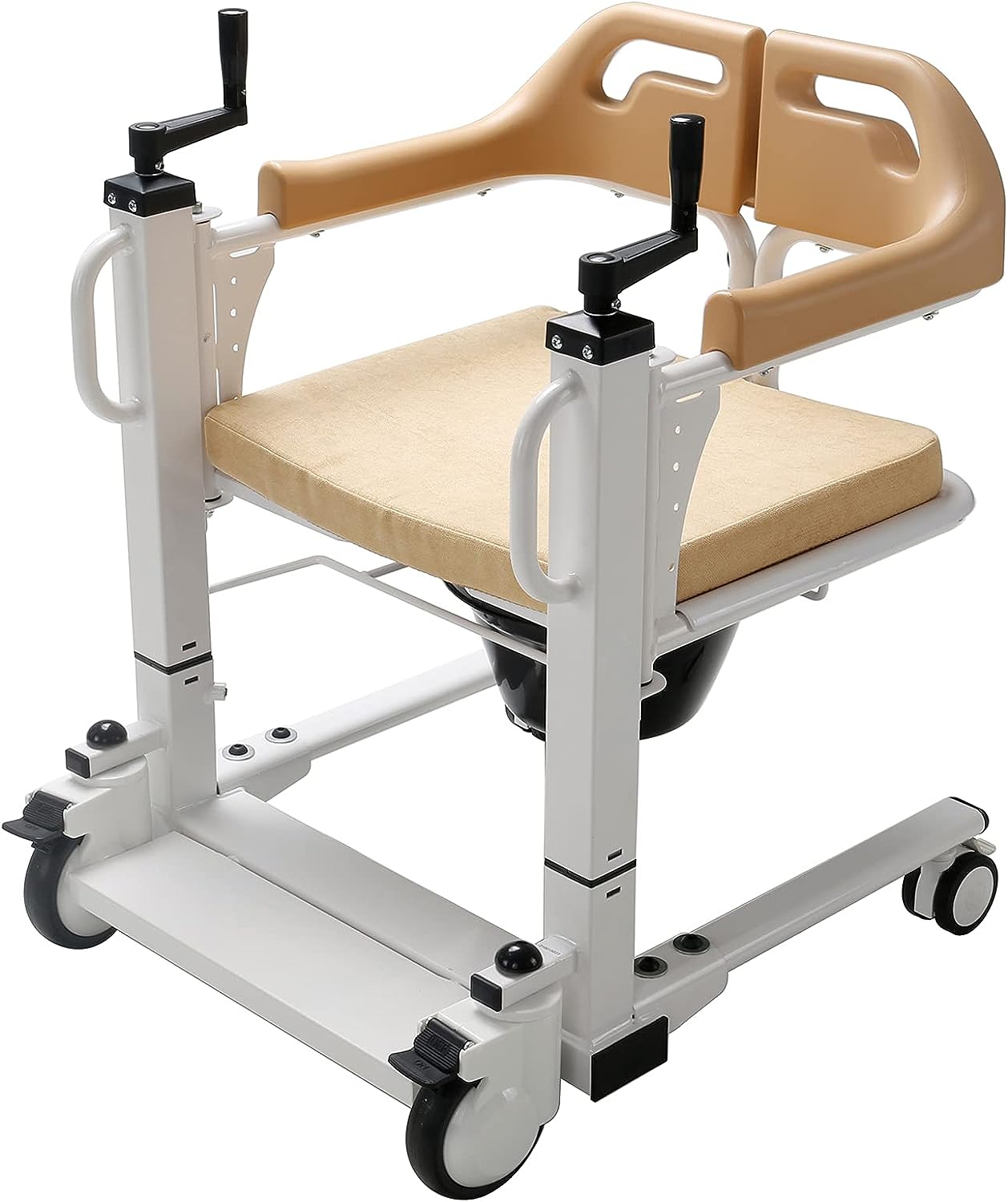 Patient Lift Transfer Chair for Home, 4 in 1 Portable Transfer Chair for Adults, Elderly, or Senior Living, Bed to Toilet Transfer Wheelchair, Easy Use - Ships from USA - Weight Capacity 290 lb