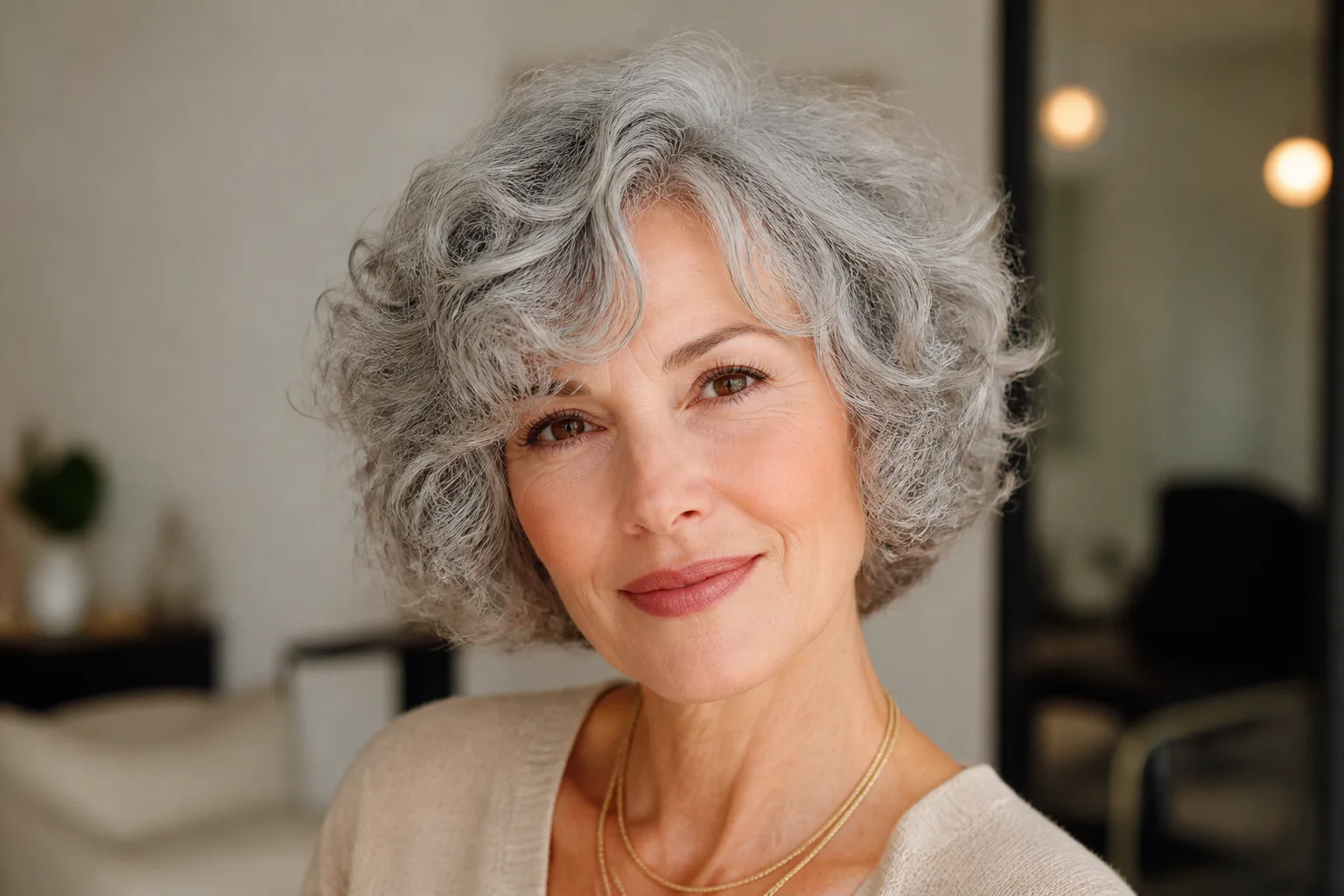How can a stylist adapt a haircut for fine, thinning, curly, or gray hair?