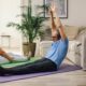 Man Stretching in Yoga